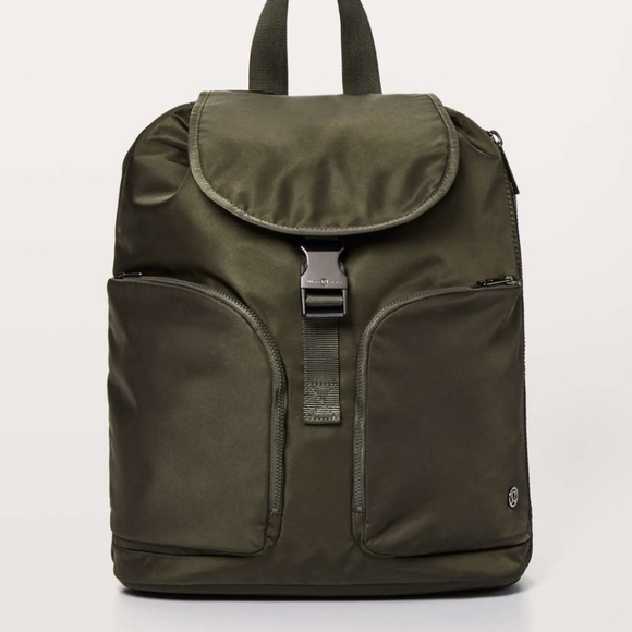 lululemon athletica Bags Lululemon Carry Onward Rucksack Backpack 2l Olive Dark Green Poshmark